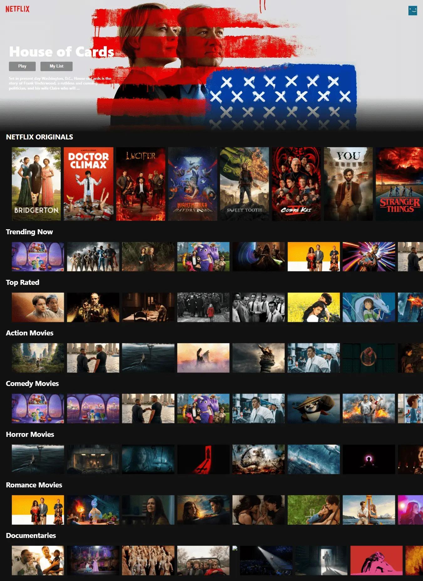 Netflix UI Clone