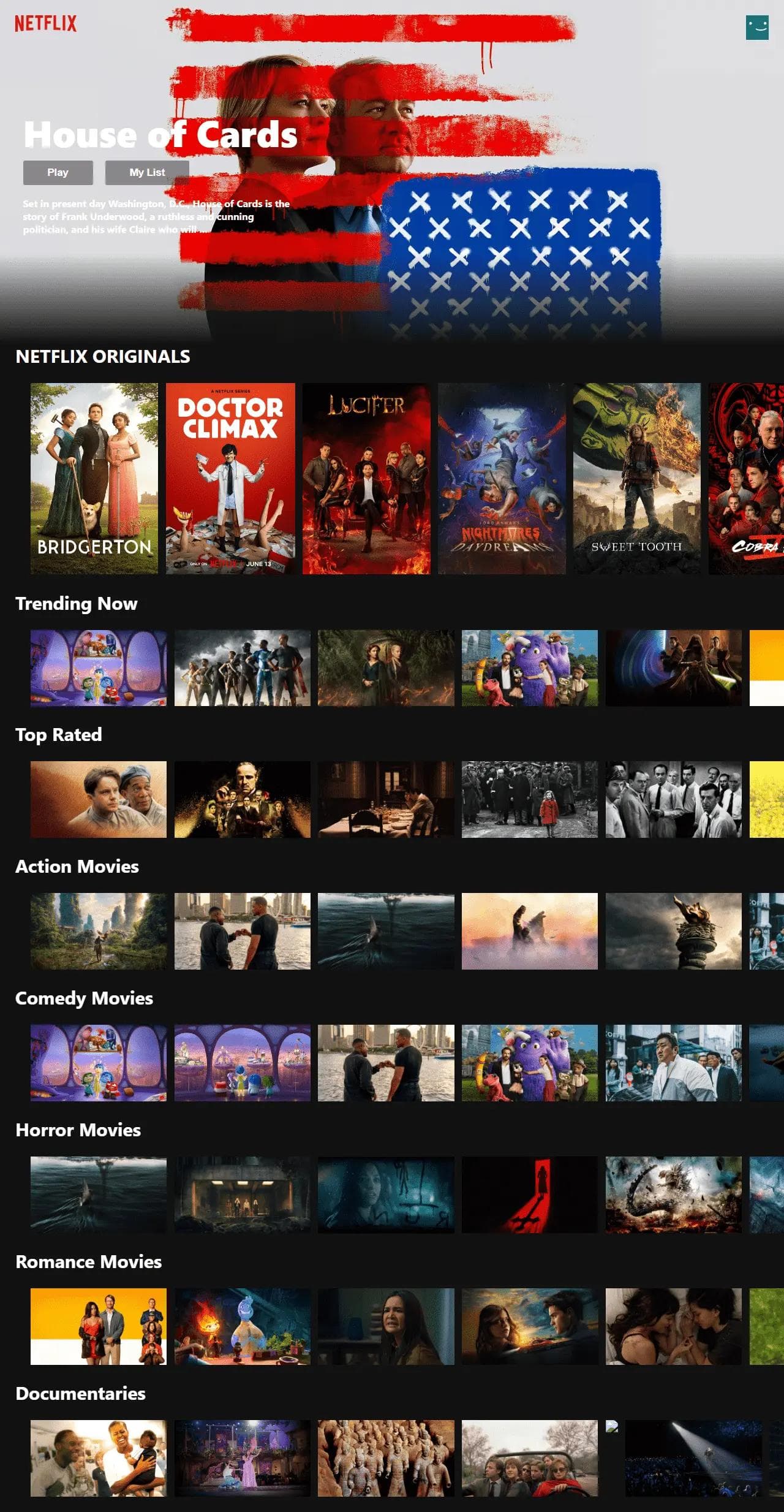 Netflix UI Clone