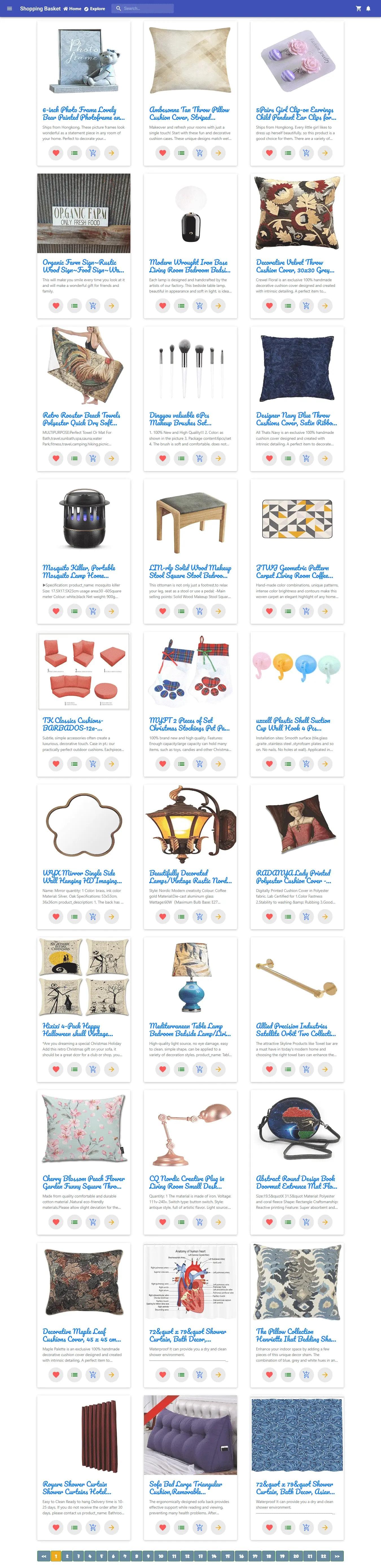 React Shopping Basket